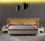 """"Morning Dew IX""""" Series  Premium Elite 6ft by 6ft KingSize Bedframe + 2 Bedsides (with inbuilt lights) - Image 3