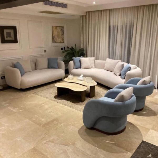 Contemporary Sofa Series 001  Premium Fabric 7 Seater Sofa Set (3+2+1+1) + Centre table