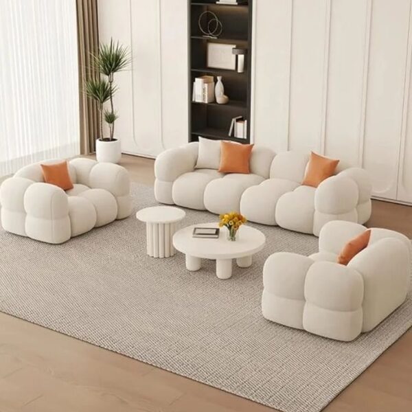 Contemporary Sofa Series 002 Premium Fabric 7 Seater Sofa Set (3+2+1+1) + Centre table
