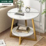 Side stools 003 Series  (Metal frame with real marble stone)