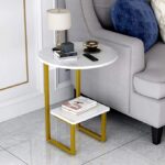 Side stools 005 Series  (Metal frame with real marble stone)