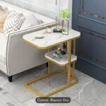 Side stools 002 Series  (Metal frame with real marble stone)