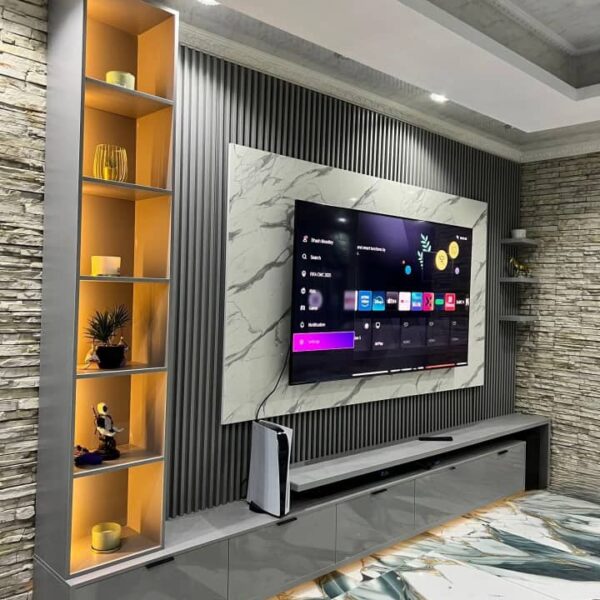 """""Redemption Series IV"""" Premium TV Entertainment unit (10ft by 8ft Height ) with lights