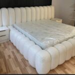 """""""Champions""""""" Series Premium Fabric 6ft by 6ft King-size Bedframe+ 2 bedsides
