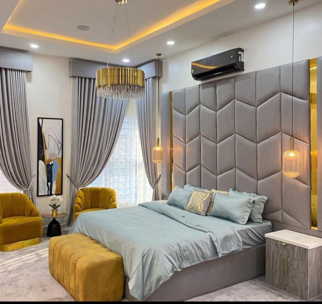 “”””””””””Hawks IV Series””””””””””Premium 6ft by 6ft Bedframe & 2 Bedsides & Footstool Bed Frames Largelife Furnitures