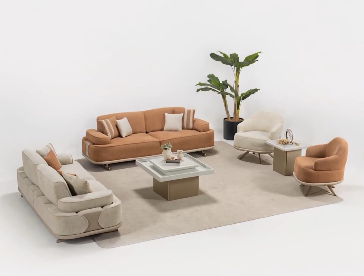 """"""Congratulations Series IV""""""  Premium Fabrics 7 seater Sofa Set (3+2+1+1) Seaters - Image 2