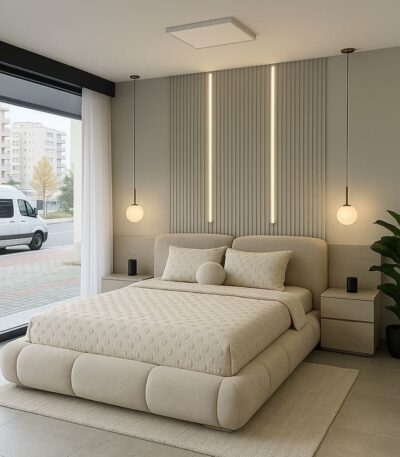 Mercy Series IX Premium 6ft by 6ft King size Bedframe + 2 bedsides Bed Frames Largelife Furnitures