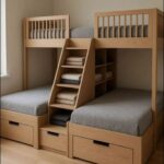 3 Kings SERIES Premium  Multi storage 3 in 1 Bunk bedframe