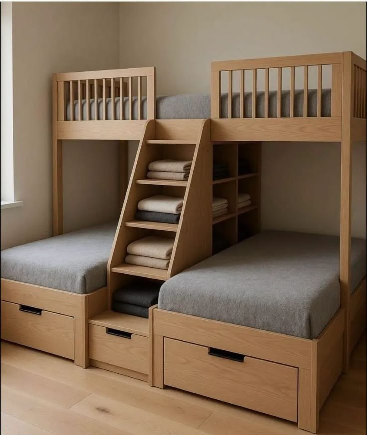 3 Kings SERIES Premium  Multi storage 3 in 1 Bunk bedframe Baby and Kid's Largelife Furnitures