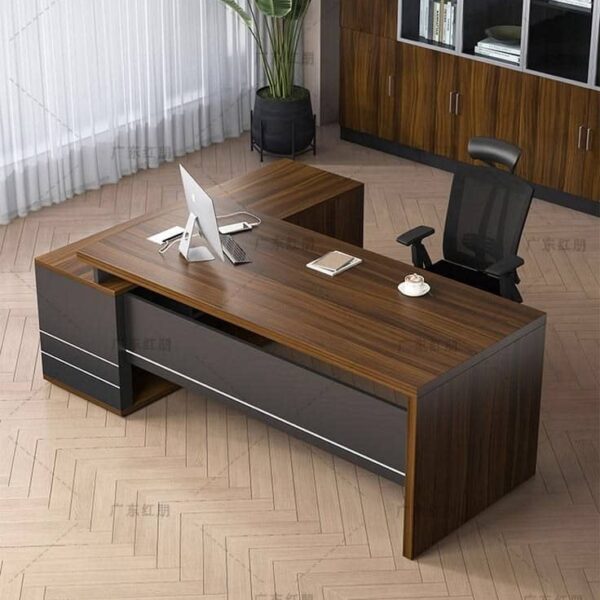 Nimra series - 6ft by 5ft office table with mobile drawer