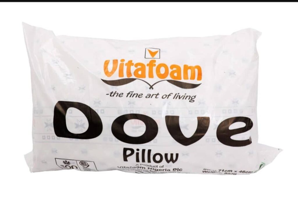 Vitafoam Dove pillow Pillows & Mattress Toppers Largelife Furnitures
